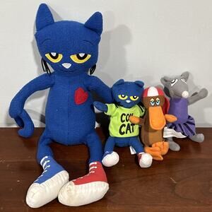 Pete The Cat And Friends Playset Plush 2010 Preowned